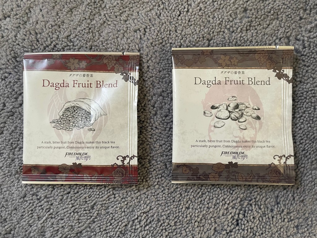A photograph of the dagda fruit blend tea bags